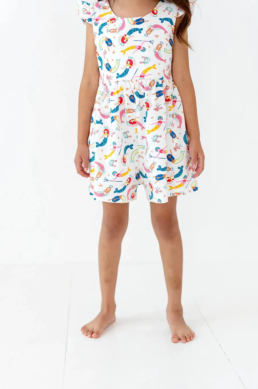 Macie Romper in Mermaid Whimsy